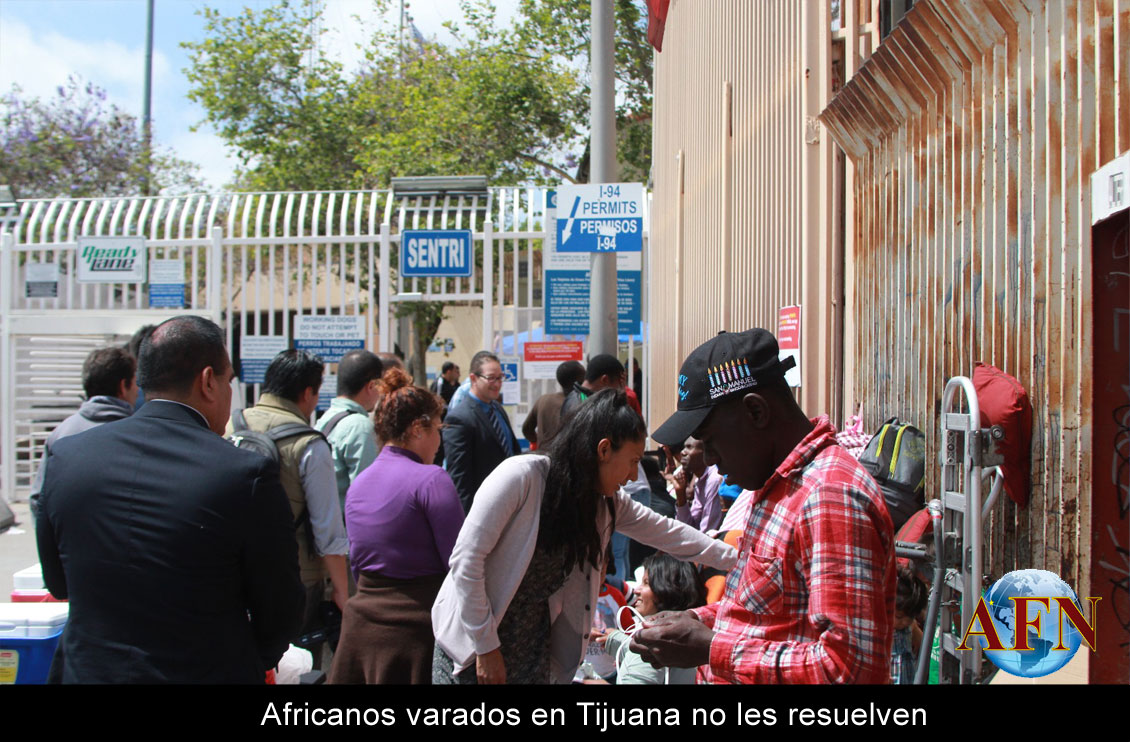 Africanos varados en Tijuana 