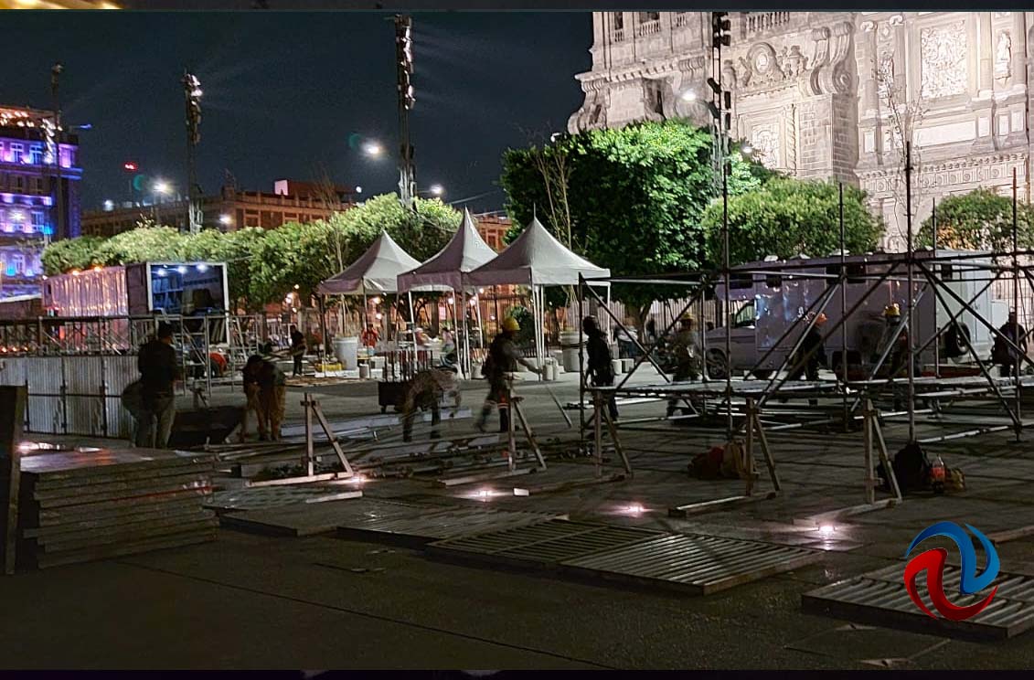 Blindado, el zócalo de la Ciudad de México