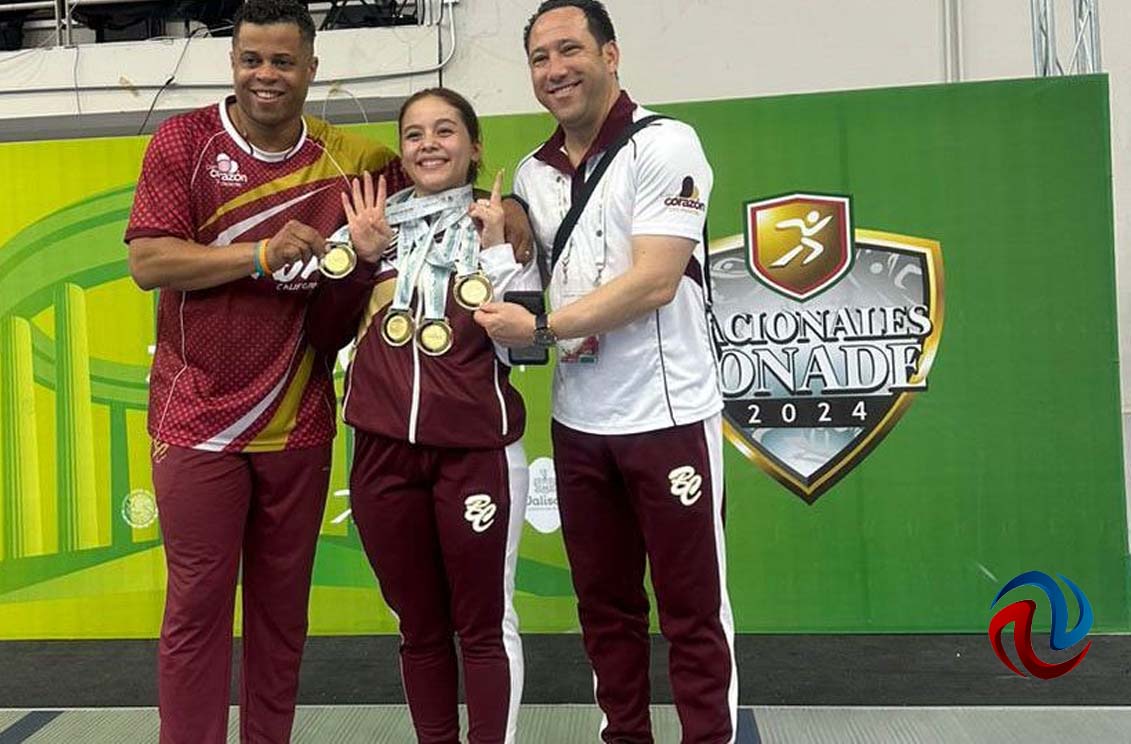 Cuatro medallas de Oro en esgrima trajo Jimena Torres a BC 