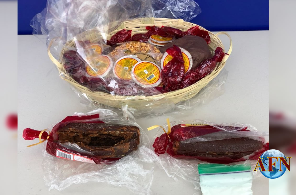 Decomisan dulces rellenos con drogas