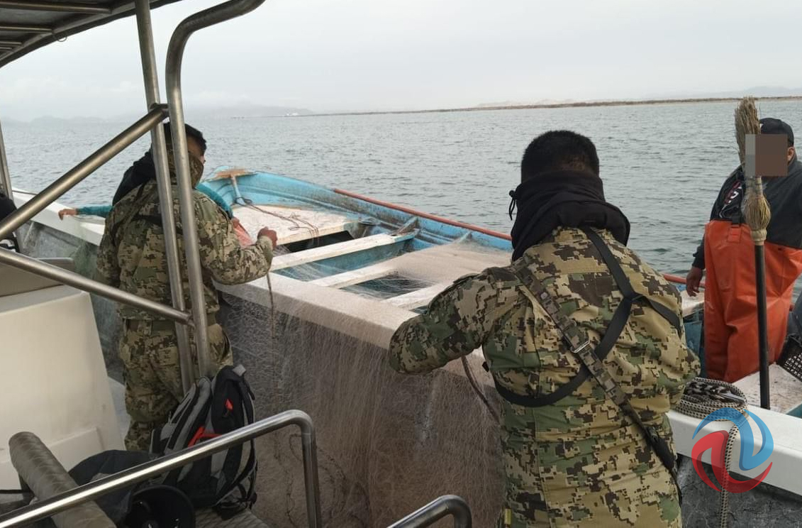 Decomisaron artes de pesca para camarón en Guaymas Sonora