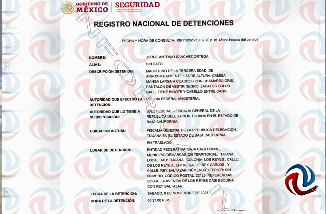 Detiene la FGR al segundo tirador del Caso Colosio en Tijuana