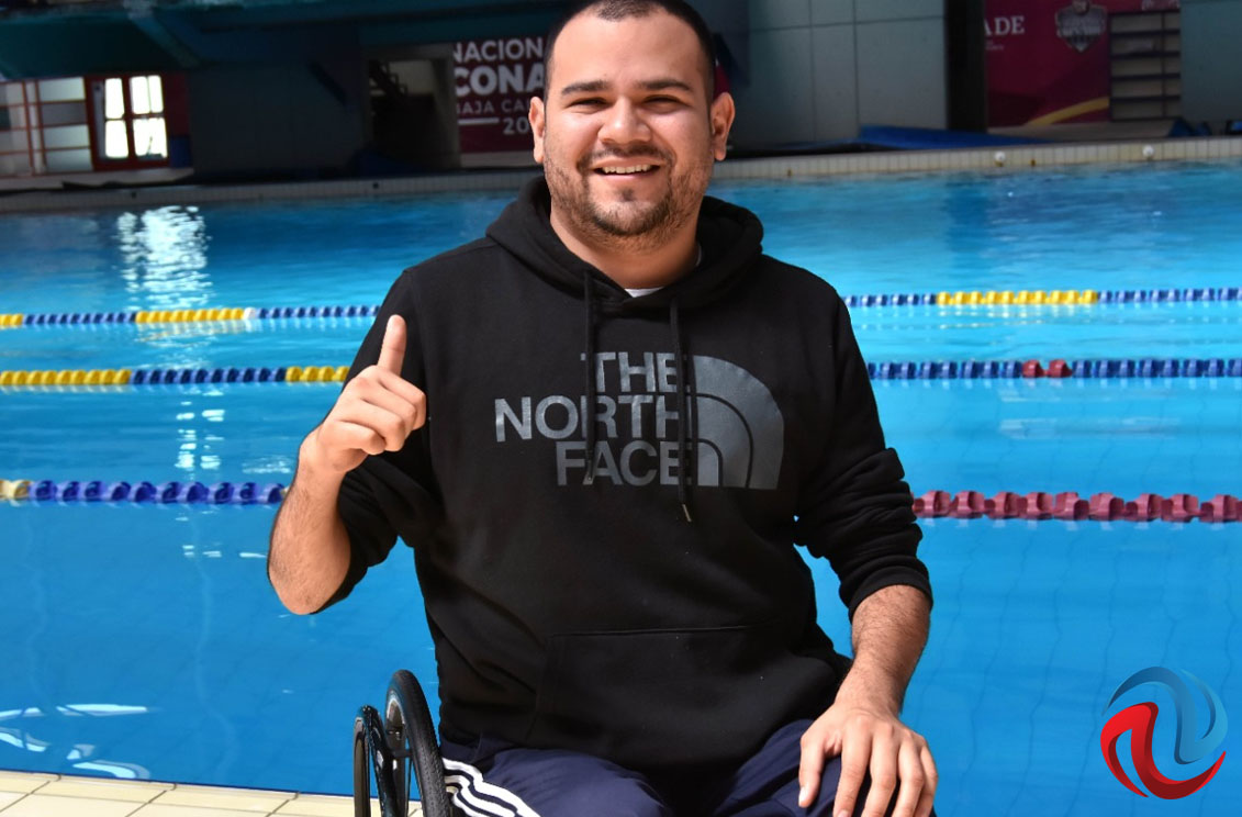 Diego López el Misil Xalapeño en el abierto mexicano de Paranatación