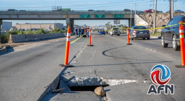 Provocan un socavón indigentes del canal; piden manejar con precaución