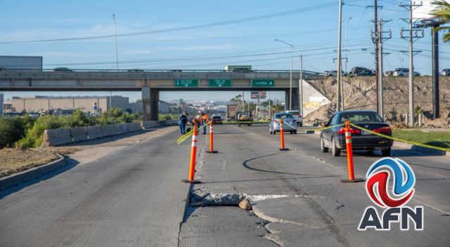 Provocan un socavón indigentes del canal; piden manejar con precaución