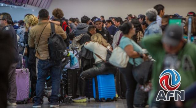 Cancelan vuelos por mal clima; piden a usuarios llamar a aerolíneas