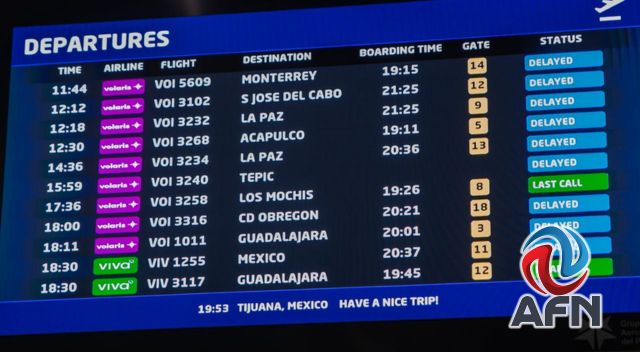 Cancelan vuelos por mal clima; piden a usuarios llamar a aerolíneas