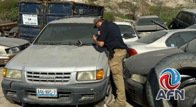 Encuentran más de 80 vehículos robados en un yonke