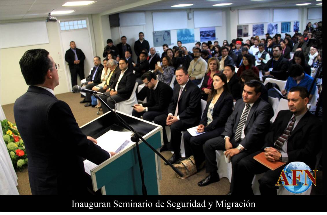 Inauguran Seminario de Seguridad y Migración 