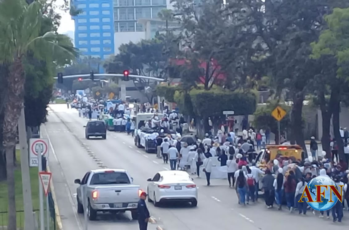 Miles marchan por la vida y la paz en Tijuana