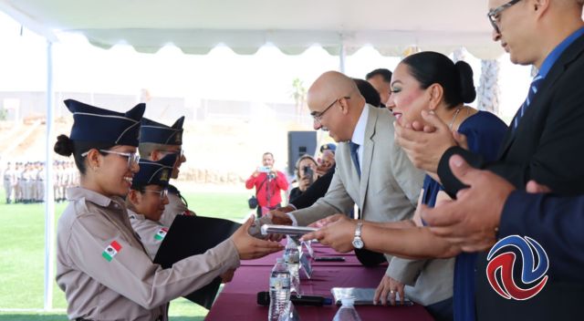 Egresaron casi 200 cadetes de bachilleratos militarizados de BC