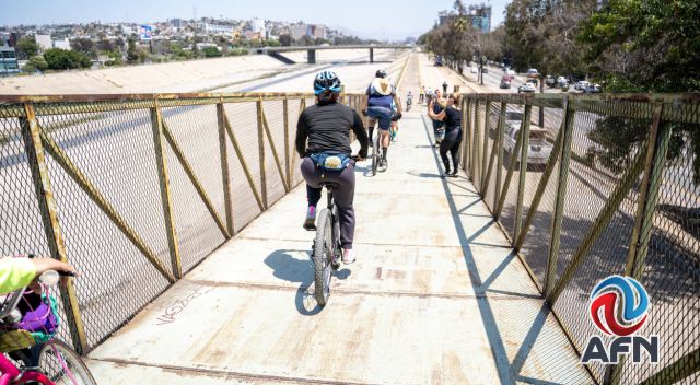 Inician rehabilitación de ciclovía en bordos del canal