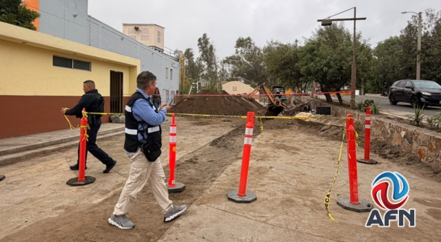 Colapso de tierra deja un fallecido en obra pública de Tecate