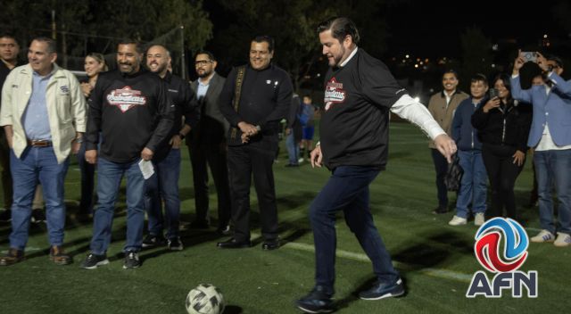 Inaugura Burgueño rehabilitación de unidad deportiva en El Rubí