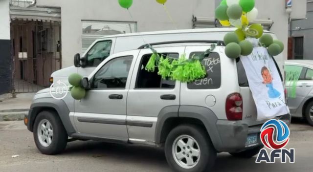 Realizaron caravana en apoyo a Eren ante su próximo trasplante