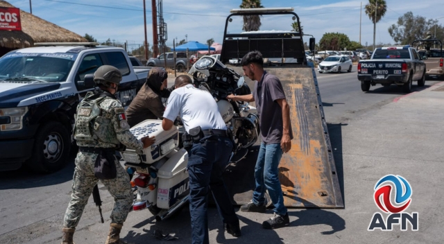 Arrollan militares a un motociclista de tránsito en Garita de Otay