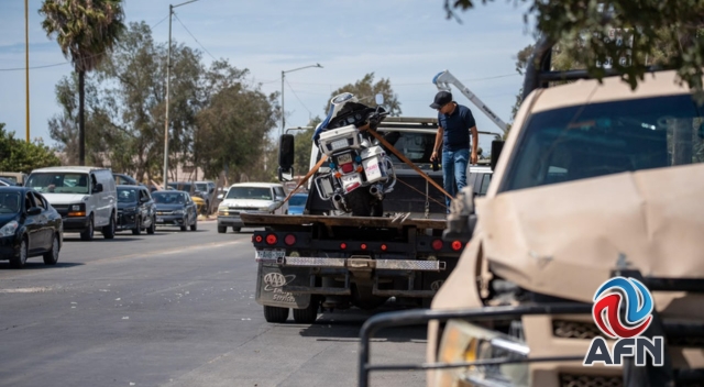 Arrollan militares a un motociclista de tránsito en Garita de Otay