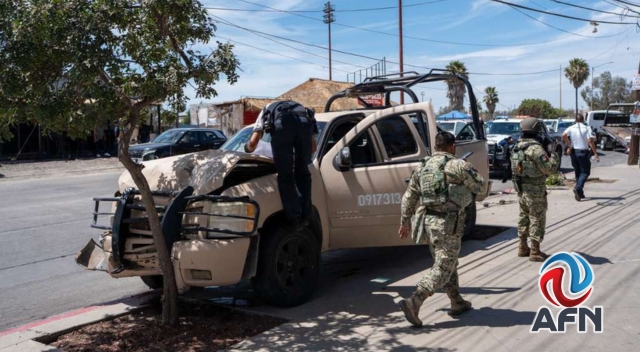 Arrollan militares a un motociclista de tránsito en Garita de Otay