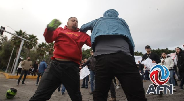 Pelean repartidor y manifestante durante marcha de Generación Z