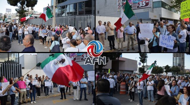 Protestan en Tijuana contra detención de Ernesto Ruffo y exigen piso parejo en investigaciones