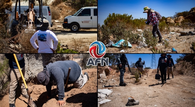 Activistas buscan a desaparecidos en colonias de Tecate