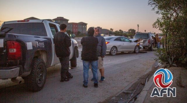 Daños en tres vehículos, dejó un choque múltiple en la Vía Rápida 