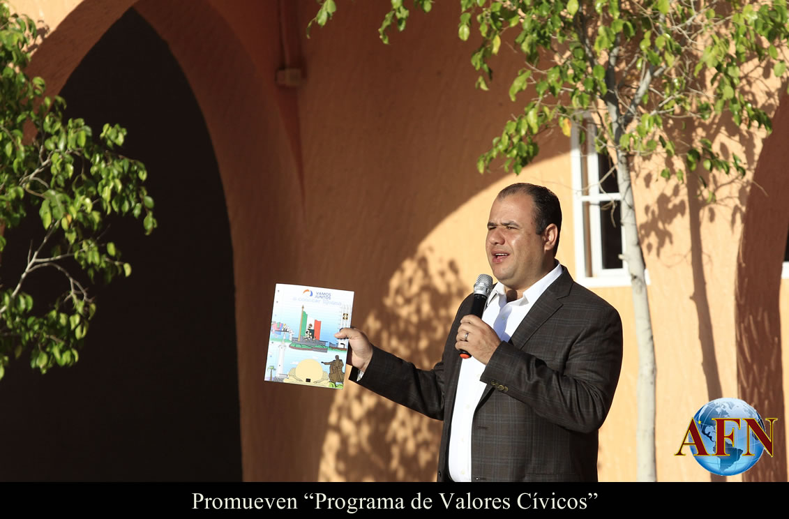 Promueve Osuna programa de valores cívicos