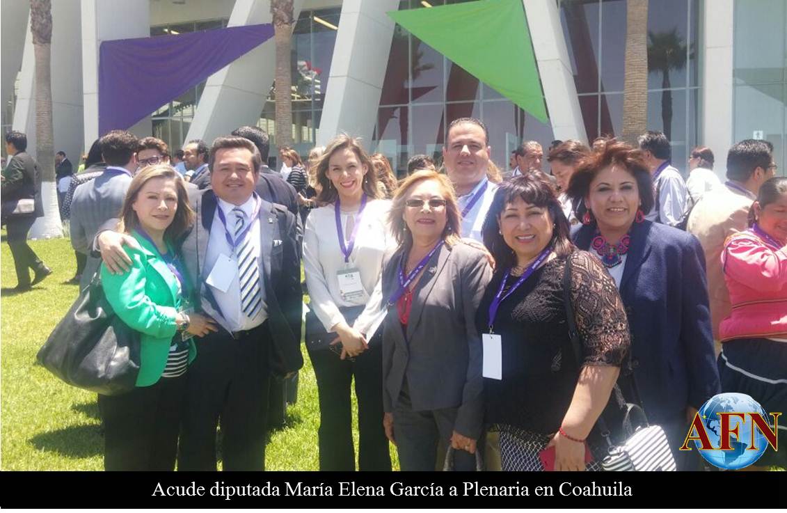 Acude diputada a Plenaria en Coahuila