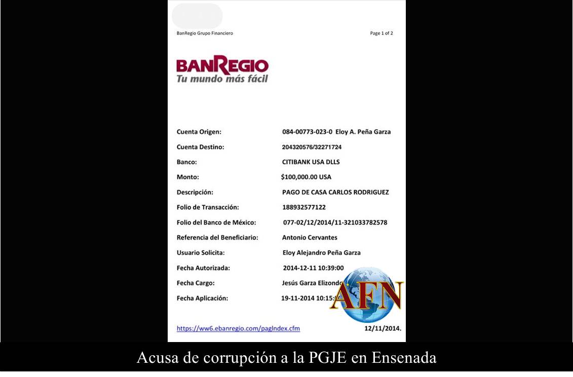 Acusa de corrupción a la PGJE en Ensenada