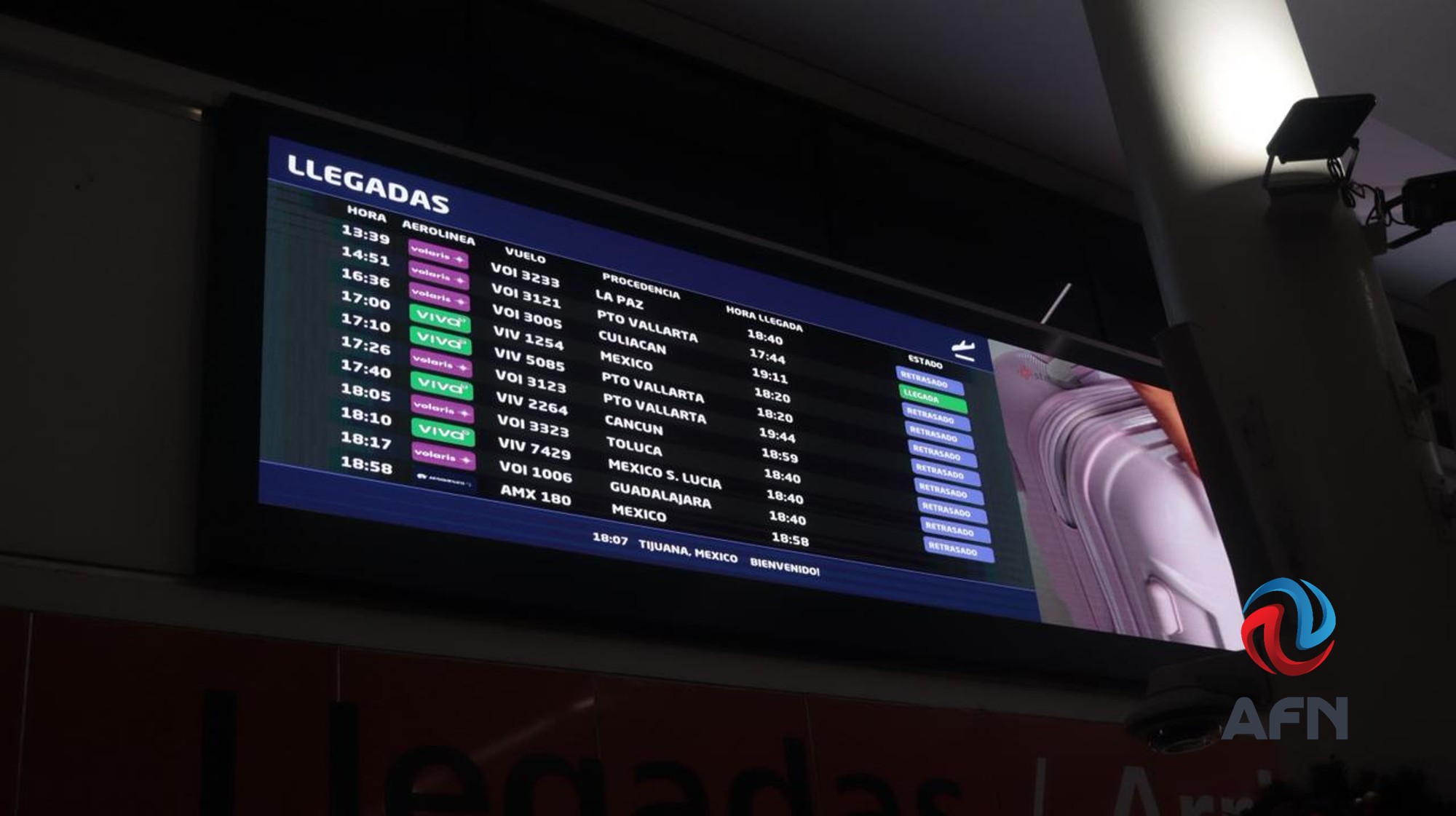 Aeropuerto de Tijuana opera de forma reducida a causa de la niebla