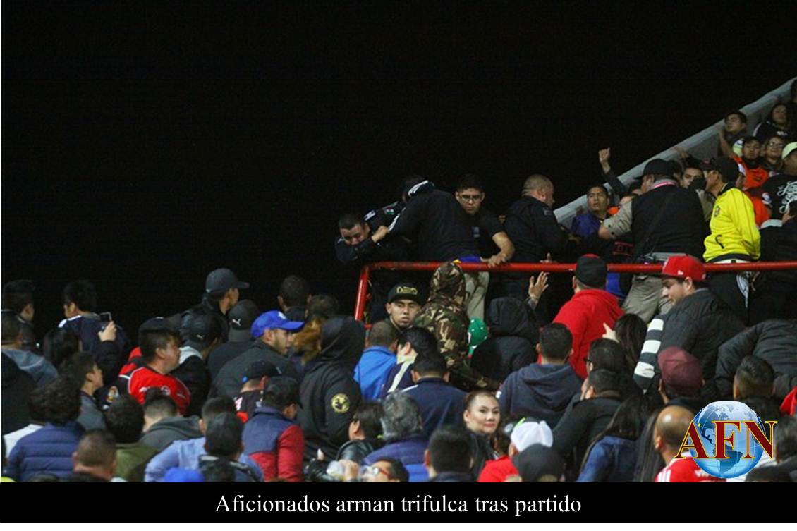 Aficionados arman trifulca tras partido