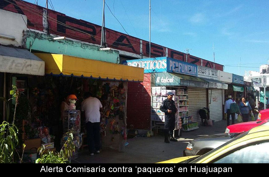 Alerta Comisaría contra paqueros en Huajuapan