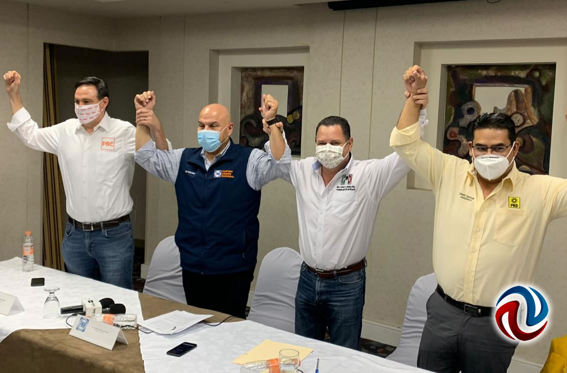 PAN-PRI-PRD-PES y PBC firman intención de alianza 