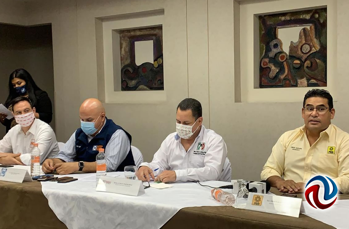 PAN-PRI-PRD-PES y PBC firman intención de alianza 