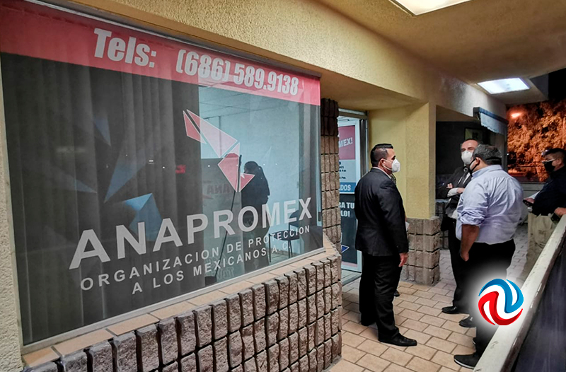 Catean oficinas de Anapromex en Mexicali