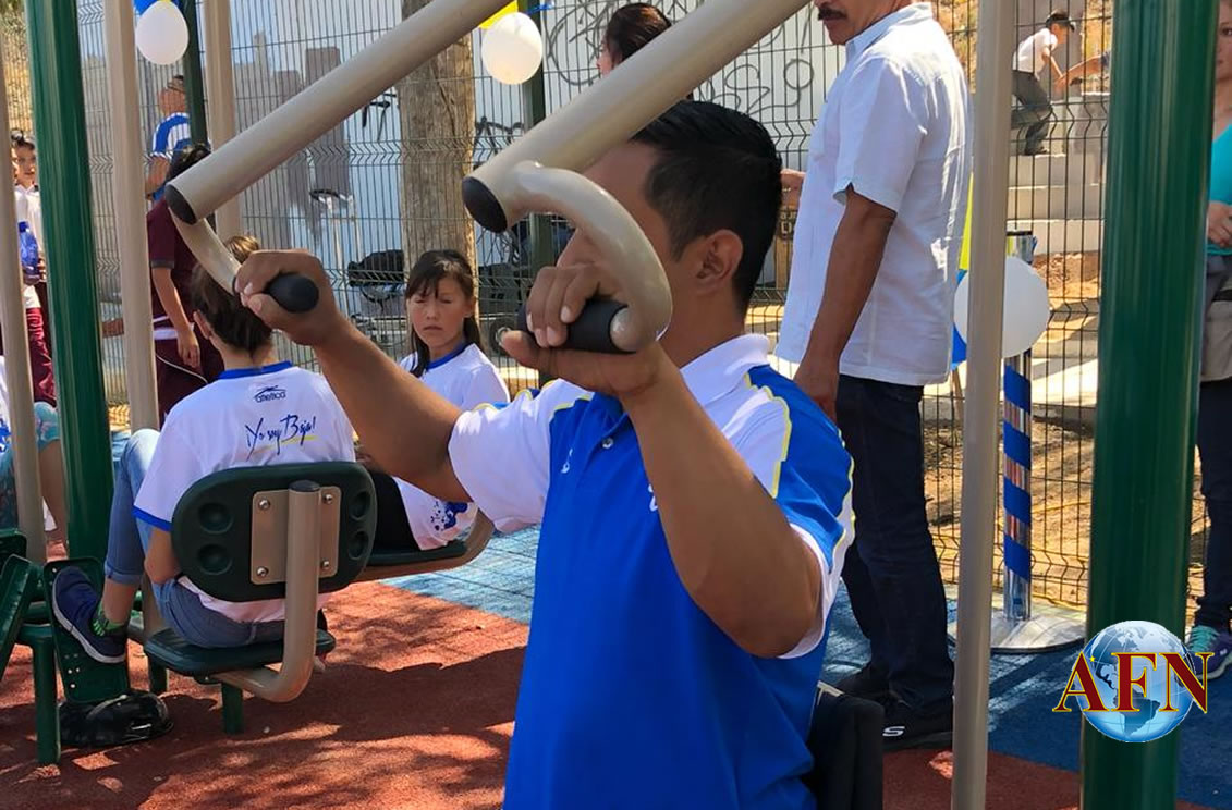 Inauguran área deportiva en Parque Santa Anita