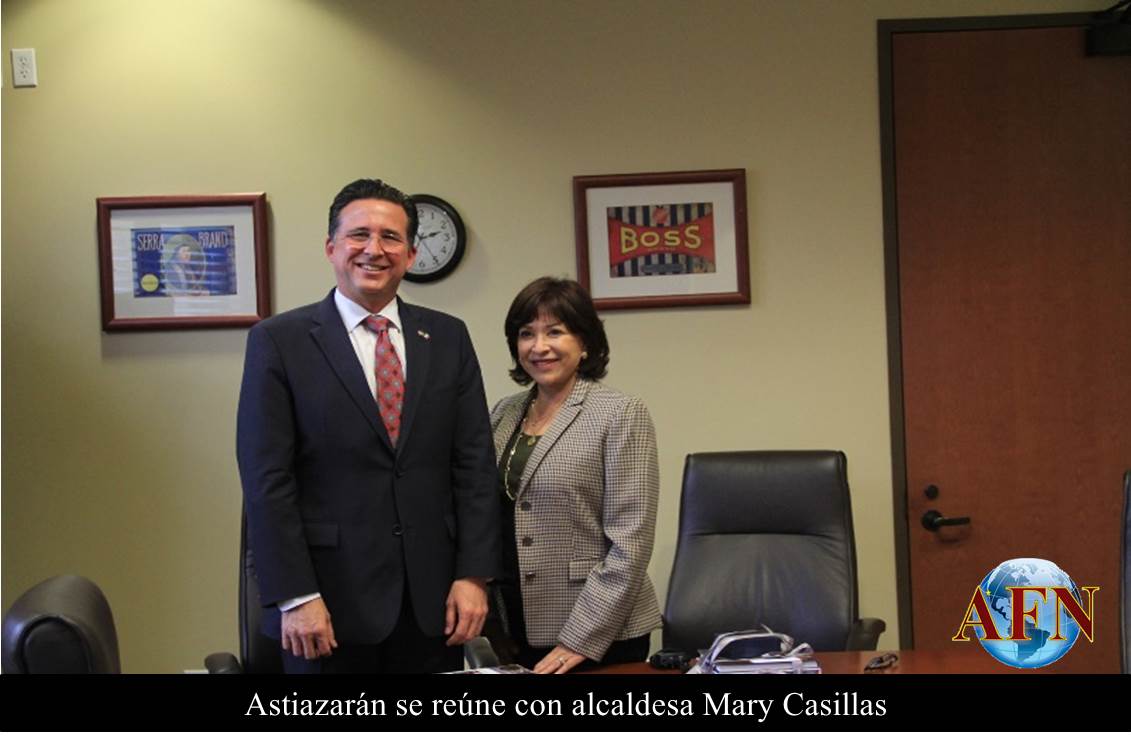 Astiazarán se reúne con alcaldesa Mary Casillas