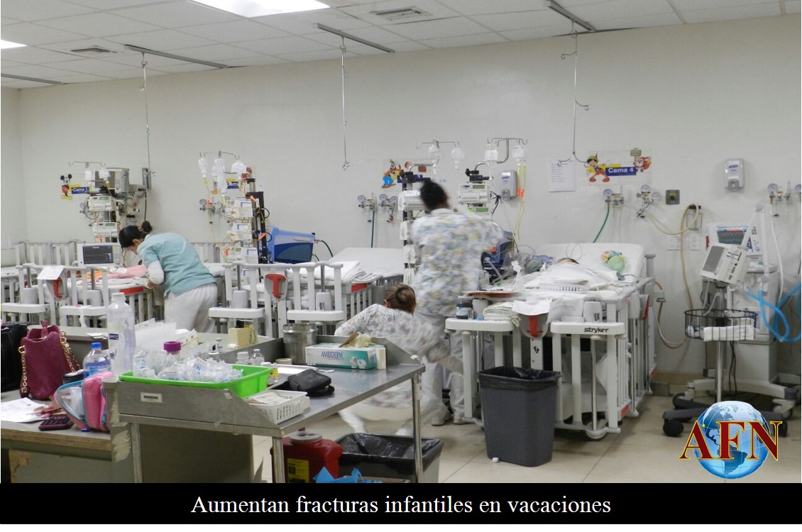Aumentan fracturas infantiles en vacaciones