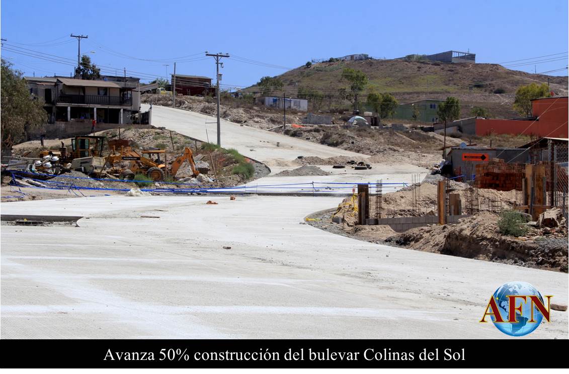 Avanza 50% construcción del bulevar Colinas del Sol
