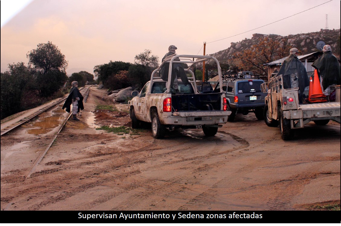 Supervisan Ayuntamiento y Sedena zonas afectadas