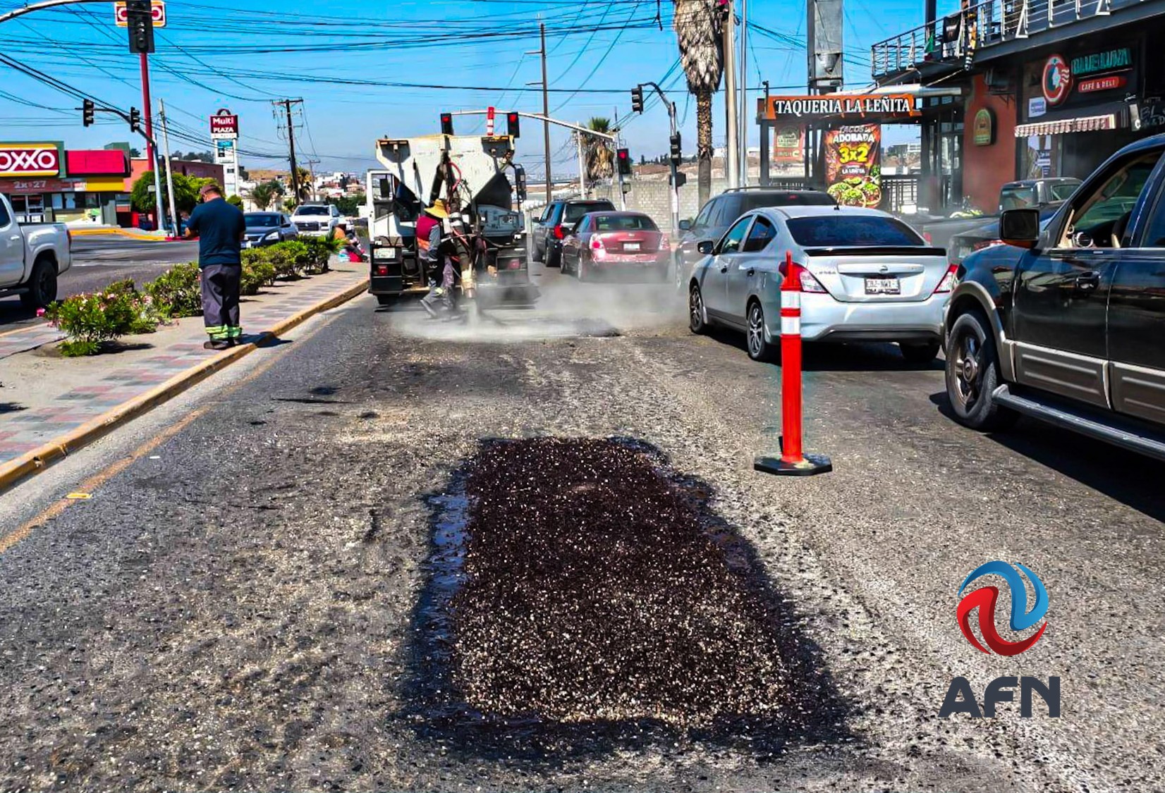 Llevaron jornadas de bacheo a cinco delegaciones de Tijuana