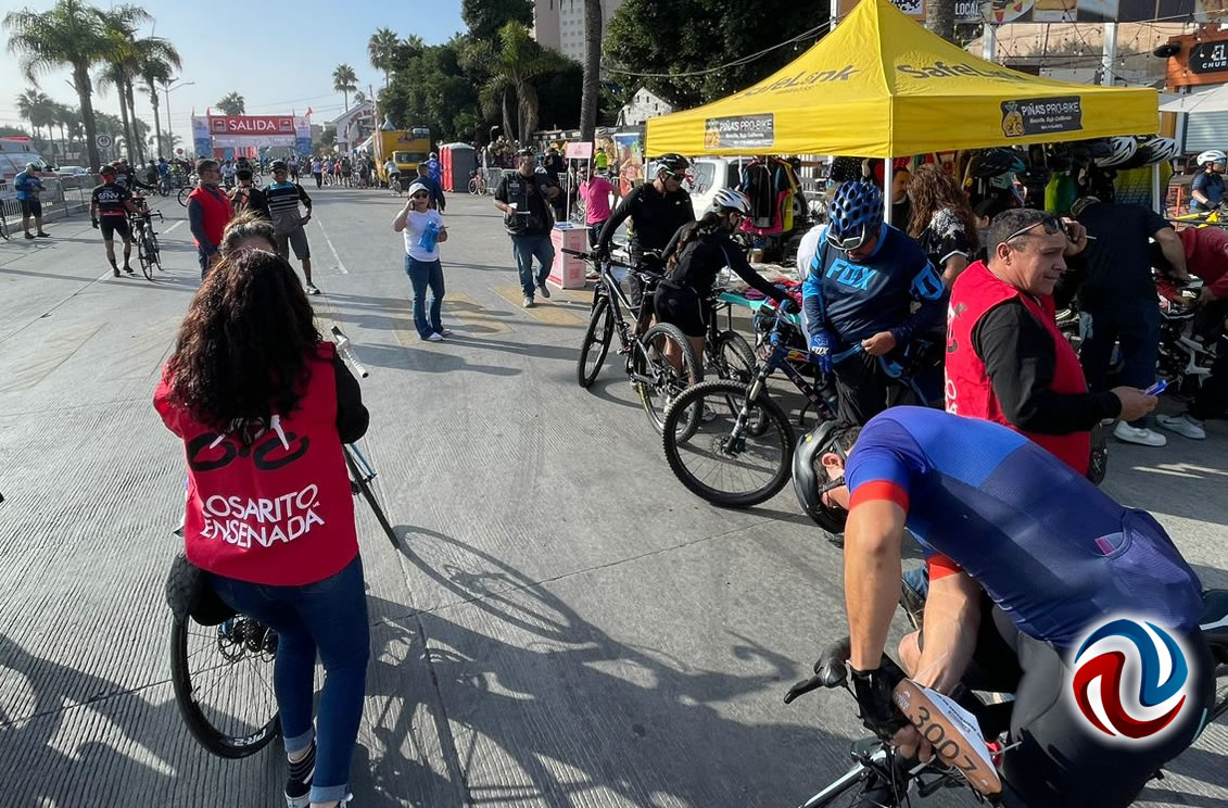 Realizan el tradicional Paseo Ciclista Rosarito-Ensenada