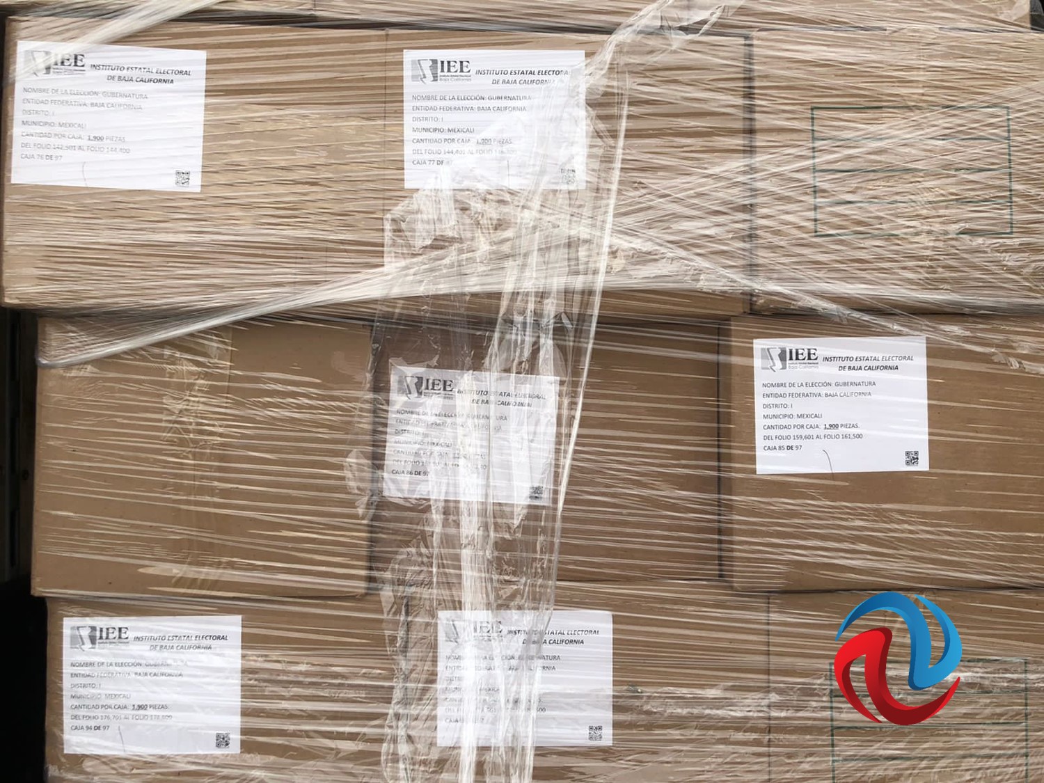 Llegaron las 9.5 millones de boletas electorales a BC