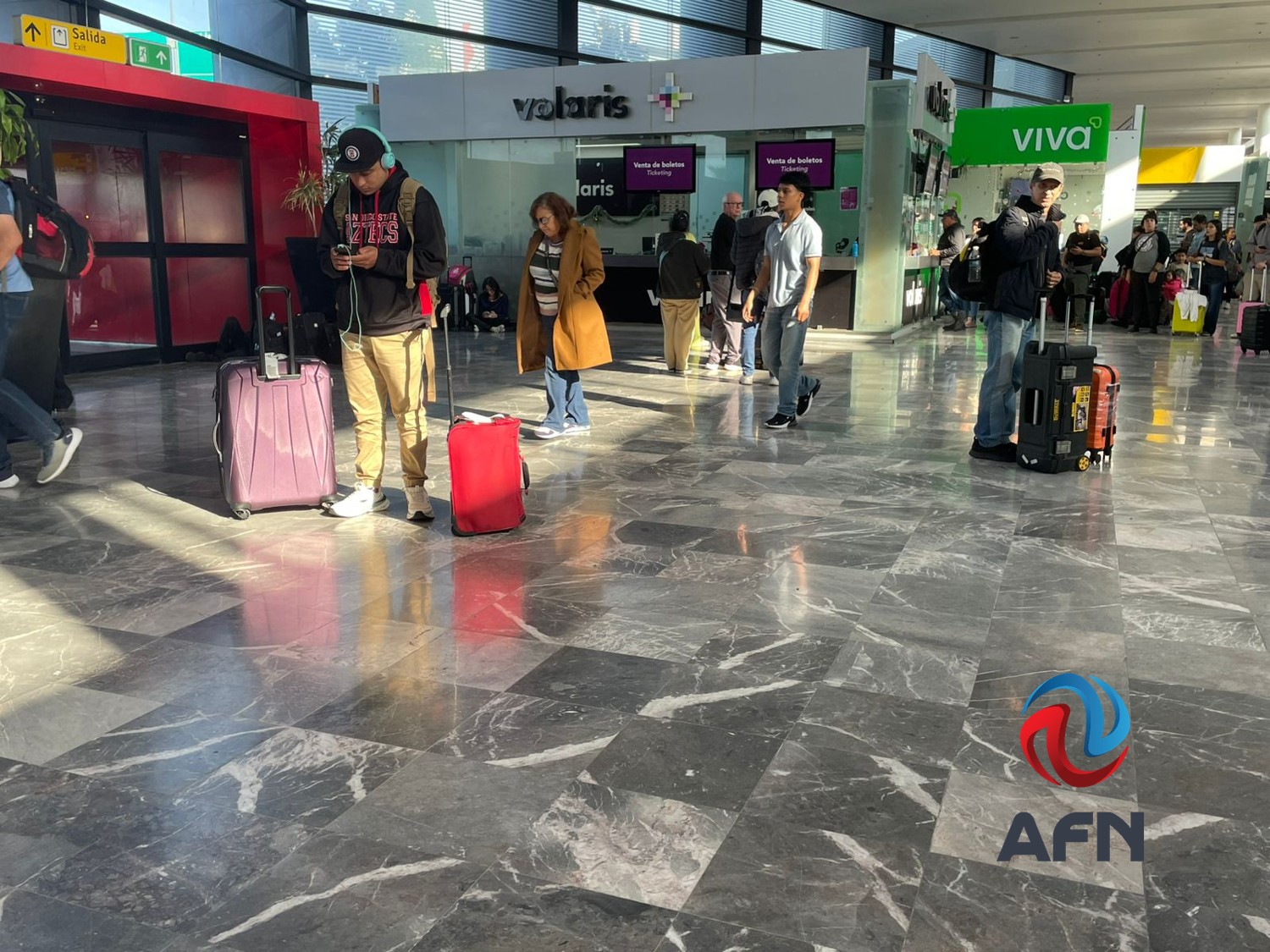 Caos en el aeropuerto de Tijuana por cancelación de vuelos 