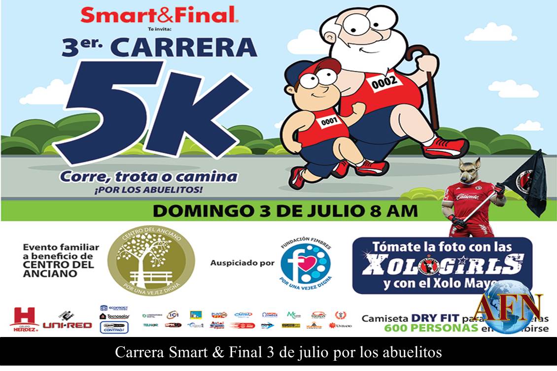 Carrera Smart & Final 3 de julio por los abuelitos