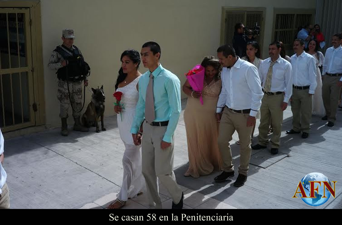 Se casan 58 en la Penitenciaria