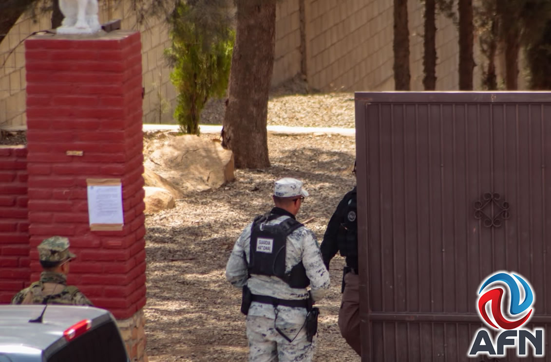 Autoridades federales realizaron un cateo en Rancho de Tecate