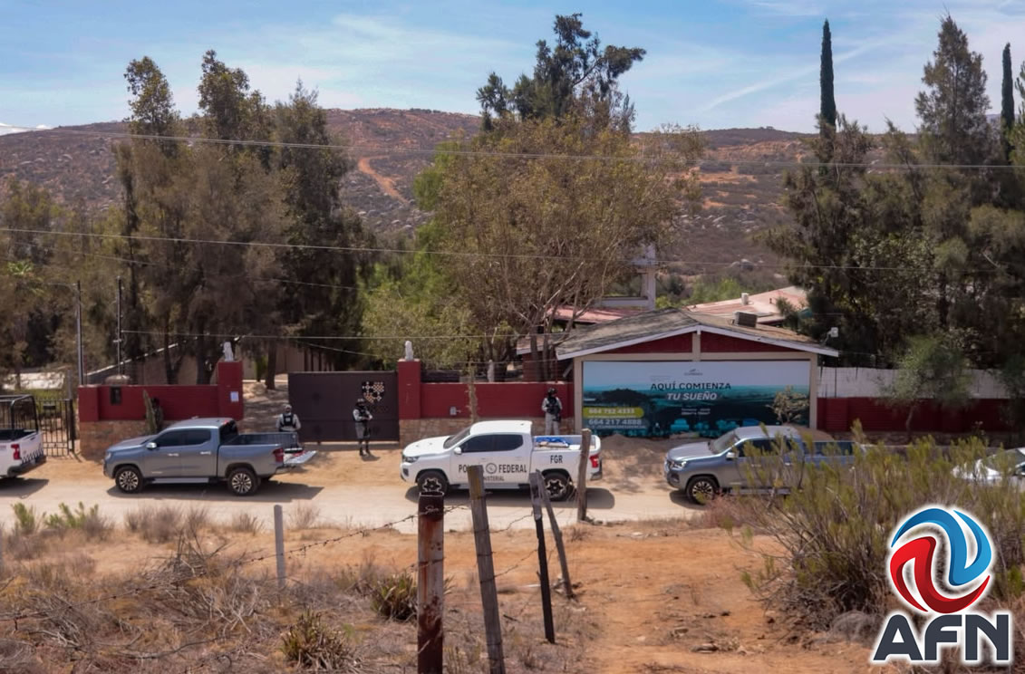 Autoridades federales realizaron un cateo en Rancho de Tecate
