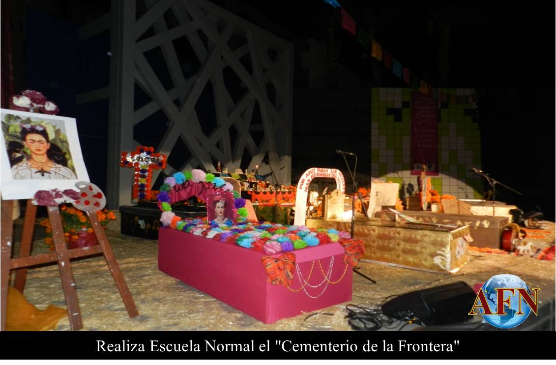 Realiza Escuela Normal el Cementerio de la Frontera