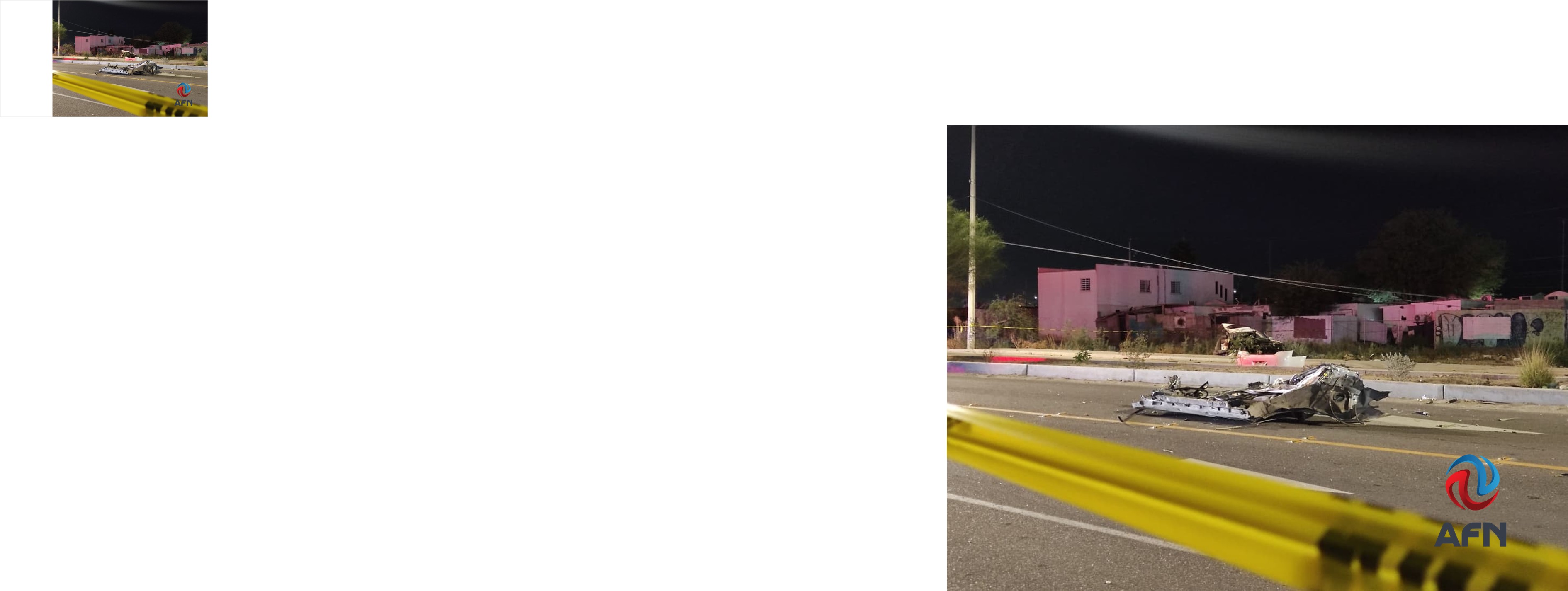 Fuerte choque deja tres muertos y cuatro heridos, en Mexicali